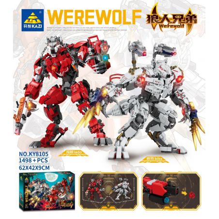 Kazi KY8105 8105 ANH EM NGƯỜI SÓI bộ đồ chơi xếp lắp ráp ghép mô hình WEREWOLF 1498 khối
