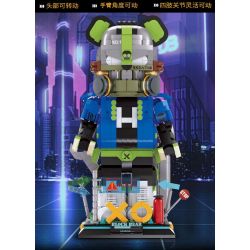 WANGAO 188020 DU KHÁCH NGUY HIỂM 15 GẤU CƠ KHÍ 400% bộ đồ chơi xếp lắp ráp ghép mô hình BEAR ROBOT