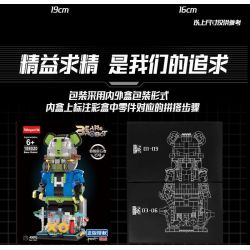 WANGAO 188020 DU KHÁCH NGUY HIỂM 15 GẤU CƠ KHÍ 400% bộ đồ chơi xếp lắp ráp ghép mô hình BEAR ROBOT