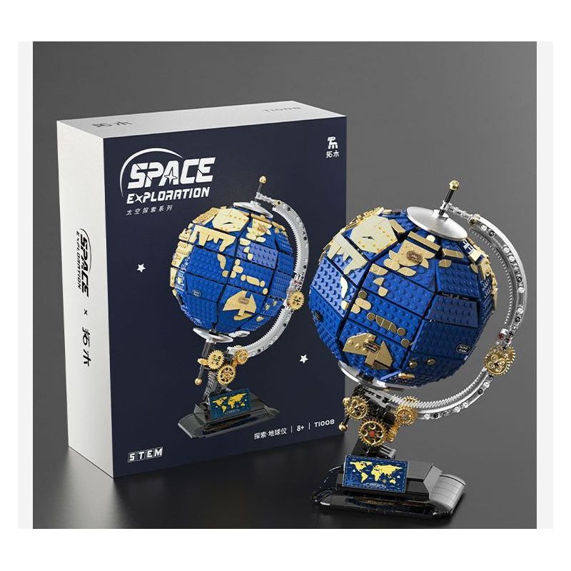 TAKUGI T1008 1008 KHÁM PHÁ ĐỊA CẦU bộ đồ chơi xếp lắp ráp ghép mô hình Creator SPACE EXPLORATION Sáng Tạo 1455 khối