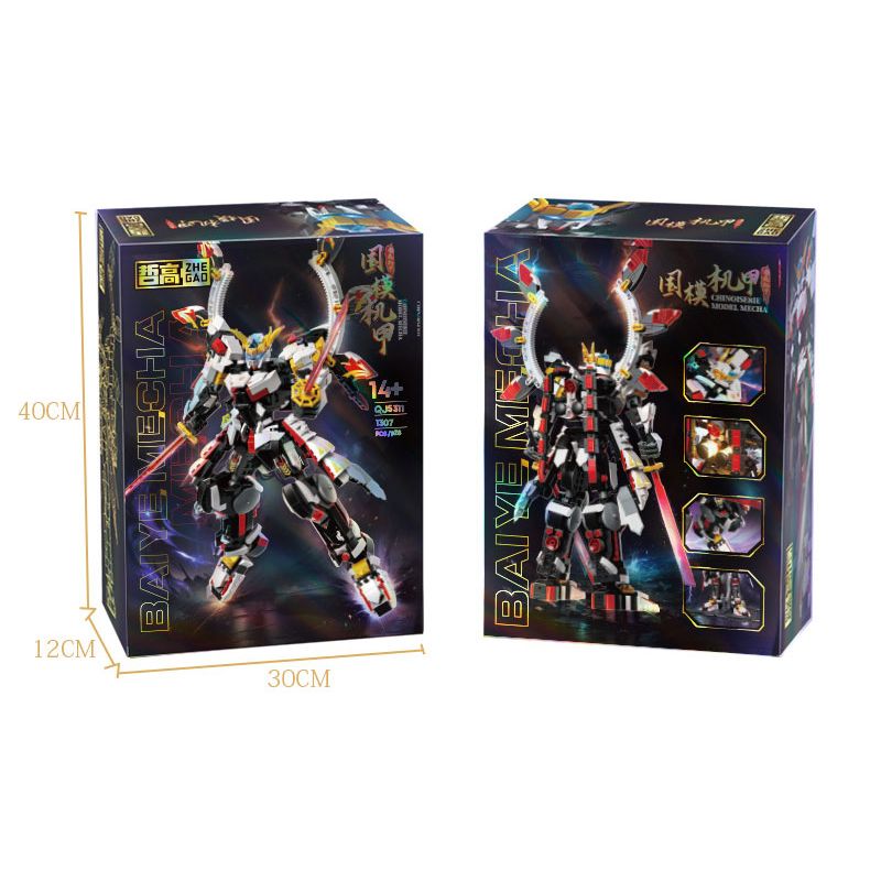 ZHEGAO QJ5311 5311 MECHA ĐÊM TRẮNG bộ đồ chơi xếp lắp ráp ghép mô hình 1305 khối