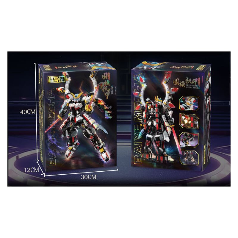 ZHEGAO QJ5311 5311 MECHA ĐÊM TRẮNG bộ đồ chơi xếp lắp ráp ghép mô hình 1305 khối