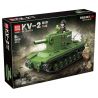 QuanGuan 100248 Quan Guan 100248 XE TĂNG HẠNG NẶNG KV-2 CỦA LIÊN XÔ bộ đồ chơi xếp lắp ráp ghép mô hình Military Army KV-2 HEAVY TANK Quân Sự Bộ Đội 472 khối