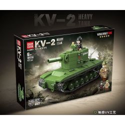 QuanGuan 100248 Quan Guan 100248 XE TĂNG HẠNG NẶNG KV-2 CỦA LIÊN XÔ bộ đồ chơi xếp lắp ráp ghép mô hình Military Army KV-2 HEAVY TANK Quân Sự Bộ Đội 472 khối