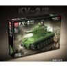 QuanGuan 100248 Quan Guan 100248 XE TĂNG HẠNG NẶNG KV-2 CỦA LIÊN XÔ bộ đồ chơi xếp lắp ráp ghép mô hình Military Army KV-2 HEAVY TANK Quân Sự Bộ Đội 472 khối