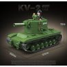 QuanGuan 100248 Quan Guan 100248 XE TĂNG HẠNG NẶNG KV-2 CỦA LIÊN XÔ bộ đồ chơi xếp lắp ráp ghép mô hình Military Army KV-2 HEAVY TANK Quân Sự Bộ Đội 472 khối