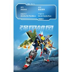 SEMBO 202243 CHIẾN BINH BÃO TỐ bộ đồ chơi xếp lắp ráp ghép mô hình 888 khối