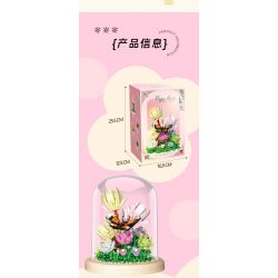 ZHEGAO 623000 HOA MỘC LAN bộ đồ chơi xếp lắp ráp ghép mô hình Creator MAGNOLIA FLOWER Sáng Tạo 592 khối