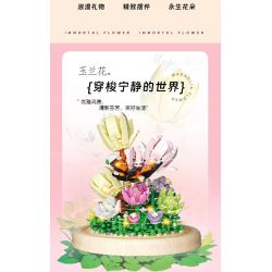 ZHEGAO 623000 HOA MỘC LAN bộ đồ chơi xếp lắp ráp ghép mô hình Creator MAGNOLIA FLOWER Sáng Tạo 592 khối