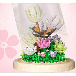 ZHEGAO 623000 HOA MỘC LAN bộ đồ chơi xếp lắp ráp ghép mô hình Creator MAGNOLIA FLOWER Sáng Tạo 592 khối