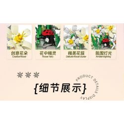 ZHEGAO 623001 HOA THỦY TIÊN bộ đồ chơi xếp lắp ráp ghép mô hình Creator DAFFODIL FLOWER Sáng Tạo 623 khối