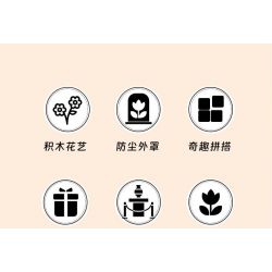 ZHEGAO 623001 HOA THỦY TIÊN bộ đồ chơi xếp lắp ráp ghép mô hình Creator DAFFODIL FLOWER Sáng Tạo 623 khối