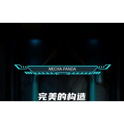 WELLEADZ 6105 GẤU TRÚC CƠ KHÍ bộ đồ chơi xếp lắp ráp ghép mô hình MECHA PANDA FIGHTING 2198 khối