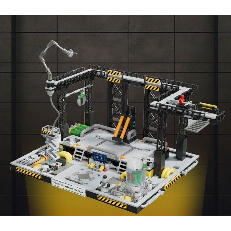 WELLEADZ 6105 GẤU TRÚC CƠ KHÍ bộ đồ chơi xếp lắp ráp ghép mô hình MECHA PANDA FIGHTING 2198 khối