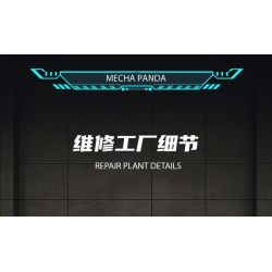 WELLEADZ 6105 GẤU TRÚC CƠ KHÍ bộ đồ chơi xếp lắp ráp ghép mô hình MECHA PANDA FIGHTING 2198 khối