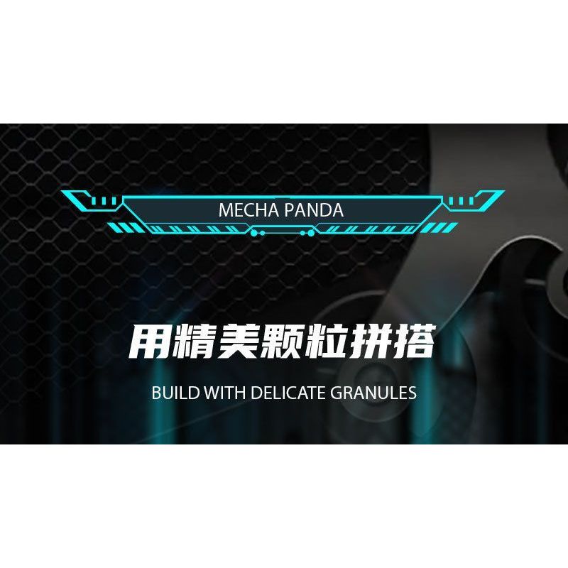 WELLEADZ 6105 GẤU TRÚC CƠ KHÍ bộ đồ chơi xếp lắp ráp ghép mô hình MECHA PANDA FIGHTING 2198 khối