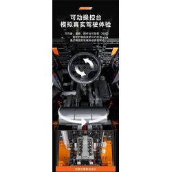 MouldKing 17044 17045 Mould King 17044 17045 XE NÂNG HẠNG NẶNG 1:6 tỷ lệ 1:6 bộ đồ chơi xếp lắp ráp ghép mô hình Technic Kỹ Thuật Công Nghệ Cao Mô Hình Phương Tiện 4579 khối