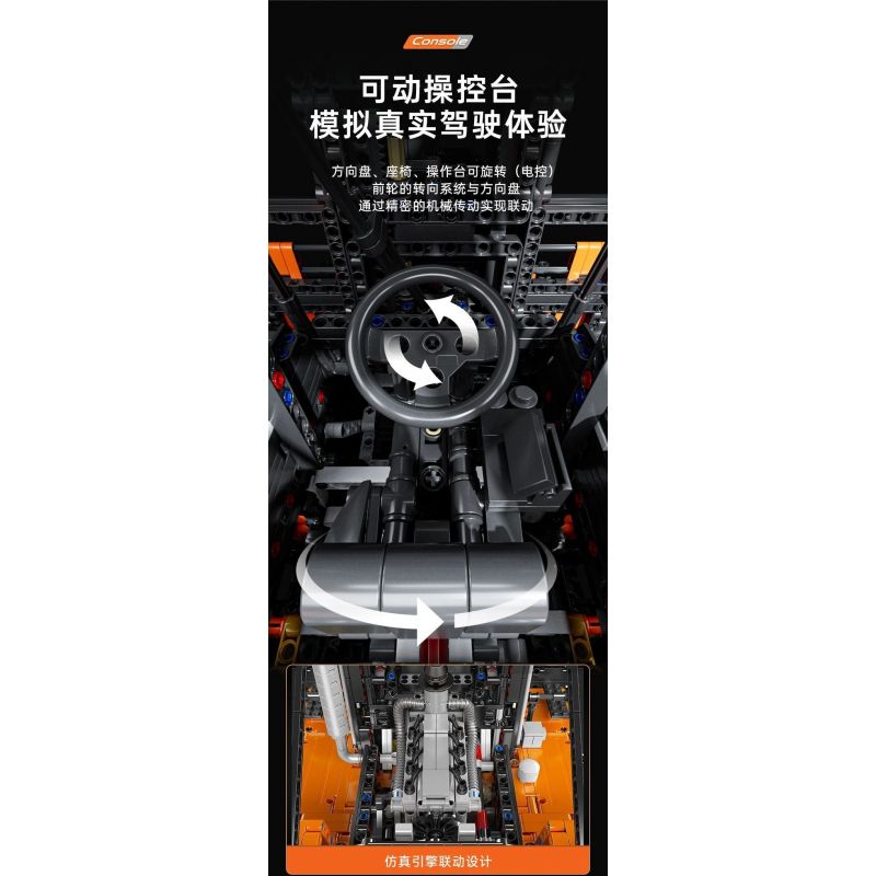 MouldKing 17044 17045 Mould King 17044 17045 XE NÂNG HẠNG NẶNG 1:6 tỷ lệ 1:6 bộ đồ chơi xếp lắp ráp ghép mô hình Technic Kỹ Thuật Công Nghệ Cao Mô Hình Phương Tiện 4579 khối