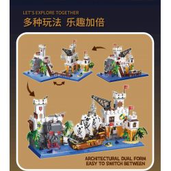 ZHEGAO 612021 VỊNH CƯỚP BIỂN bộ đồ chơi xếp lắp ráp ghép mô hình Pirates Of The Caribbean PIRATE BAY Cướp Biển Vùng Caribe 2461 khối
