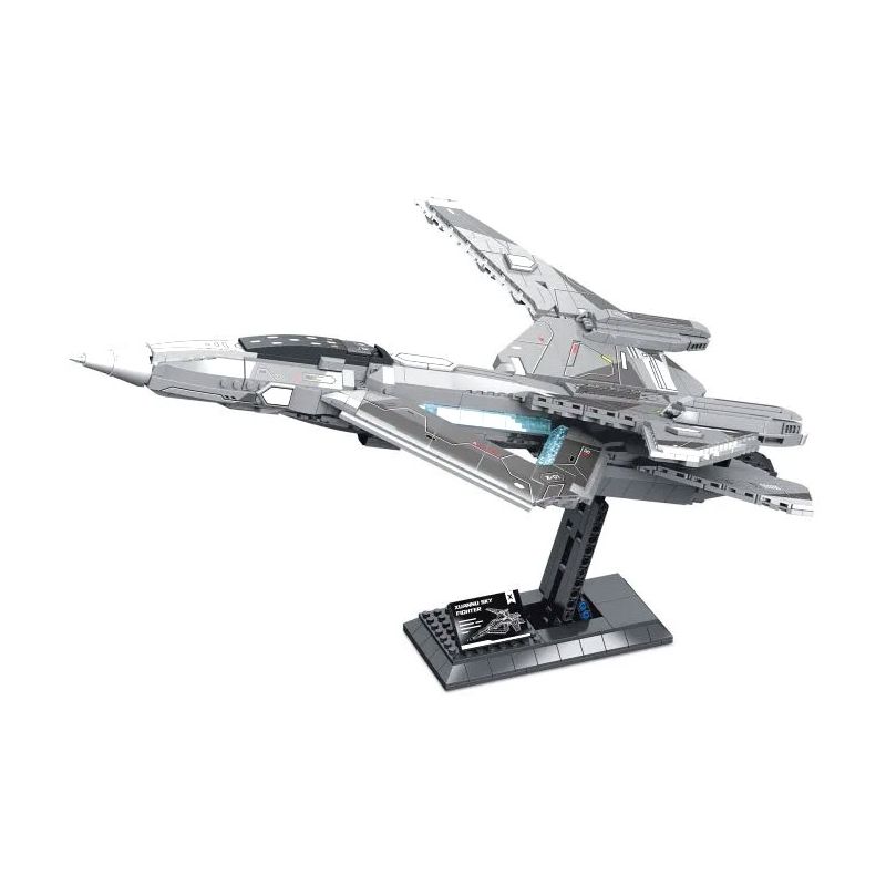 JIESTAR FF41013 41013 JJ9107 9107 MÁY BAY CHIẾN ĐẤU KHÔNG GIAN VÀ CỦA HUÂNV bộ đồ chơi xếp lắp ráp ghép mô hình Military Army Quân Sự Bộ Đội 1196 khối