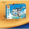 SEMBO 202218 NHÓM CHIẾN ĐẤU CƠ SIÊU DỄ THƯƠNG TRỰC THĂNG Z-20 bộ đồ chơi xếp lắp ráp ghép mô hình Military Army Quân Sự Bộ Đội 445 khối