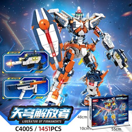 WOMA C4005 4005 NGƯỜI GIẢI PHÓNG BẦU TRỜI bộ đồ chơi xếp lắp ráp ghép mô hình 1451 khối