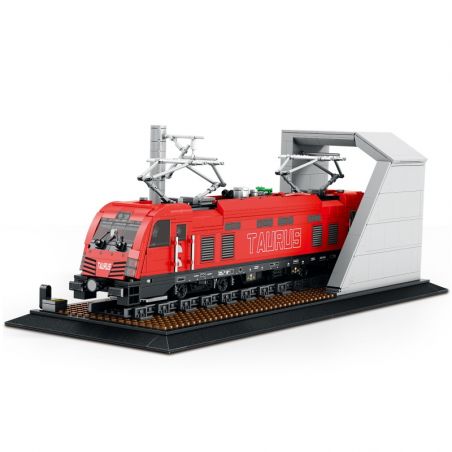 REOBRIX 66020 ĐẦU MÁY ĐIỆN SIEMENS ES64U2 bộ đồ chơi xếp lắp ráp ghép mô hình City TAURUS EUROPEAN ELECTRIC PASSENGER TRAIN Thành Phố 1939 khối