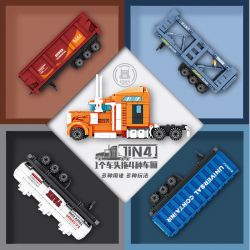 Kazi KY98272 98272 XE CONTAINER bộ đồ chơi xếp lắp ráp ghép mô hình City MULTI PURPOSE CONTAINER TRUCK Thành Phố 1514 khối