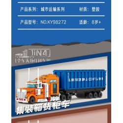 Kazi KY98272 98272 XE CONTAINER bộ đồ chơi xếp lắp ráp ghép mô hình City MULTI PURPOSE CONTAINER TRUCK Thành Phố 1514 khối