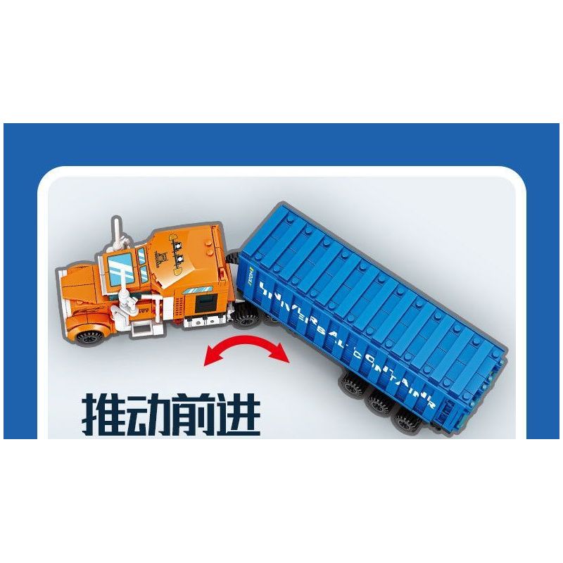 Kazi KY98272 98272 XE CONTAINER bộ đồ chơi xếp lắp ráp ghép mô hình City MULTI PURPOSE CONTAINER TRUCK Thành Phố 1514 khối