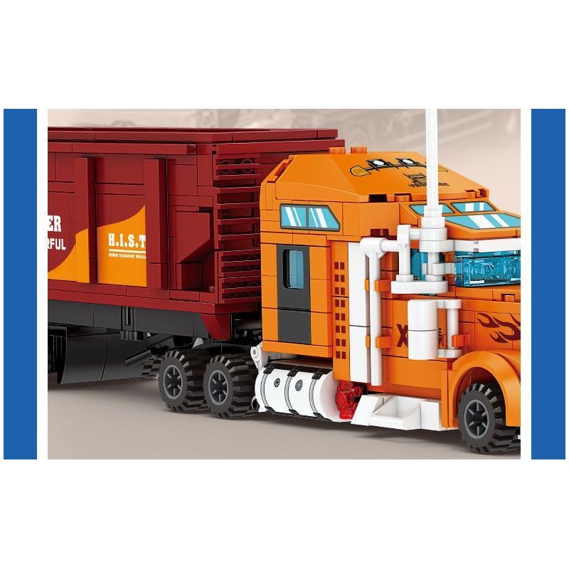 Kazi KY98272 98272 XE CONTAINER bộ đồ chơi xếp lắp ráp ghép mô hình City MULTI PURPOSE CONTAINER TRUCK Thành Phố 1514 khối