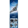 SEMBO 202197 non  MỘT QUỐC GIA HÙNG MẠNH MÁY BAY NÉM BOM TÀNG HÌNH bộ đồ chơi xếp lắp ráp ghép mô hình Military Army Quân Sự Bộ Đội 1163 khối