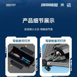 SEMBO 202197 non  MỘT QUỐC GIA HÙNG MẠNH MÁY BAY NÉM BOM TÀNG HÌNH bộ đồ chơi xếp lắp ráp ghép mô hình Military Army Quân Sự Bộ Đội 1163 khối