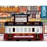 ZHEGAO 991011 non  XE ĐIỆN CỔ bộ đồ chơi xếp lắp ráp ghép mô hình City NOSTALGIC CLASSIC BUS Thành Phố 897 khối