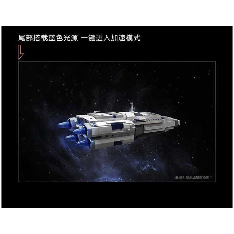 YHD 900500200026 non  BA VẬT THỂ VƯỢT RA NGOÀI TRỌNG LỰC TÀU CON THOI KHÔNG GIAN MÀU XANH bộ đồ chơi xếp lắp ráp ghép mô hình Movie & Game Phim Và Trò Chơi 1340 khối