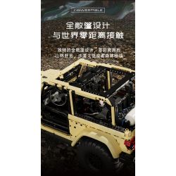 MouldKing 13184 Mould King 13184 non  SUV tỷ lệ 1:6 bộ đồ chơi xếp lắp ráp ghép mô hình  WRANGLER Kỹ Thuật Công Nghệ Cao Mô Hình Phương Tiện 3621 khối