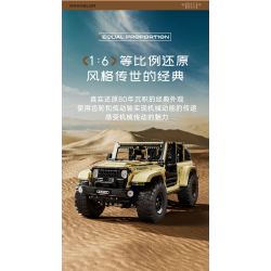 MouldKing 13184 Mould King 13184 non  SUV tỷ lệ 1:6 bộ đồ chơi xếp lắp ráp ghép mô hình  WRANGLER Kỹ Thuật Công Nghệ Cao Mô Hình Phương Tiện 3621 khối