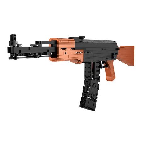 ZHEGAO QJ5244 5244 non  SÚNG TIỂU LIÊN LOẠI 05 bộ đồ chơi xếp lắp ráp ghép mô hình Gun 1113 khối