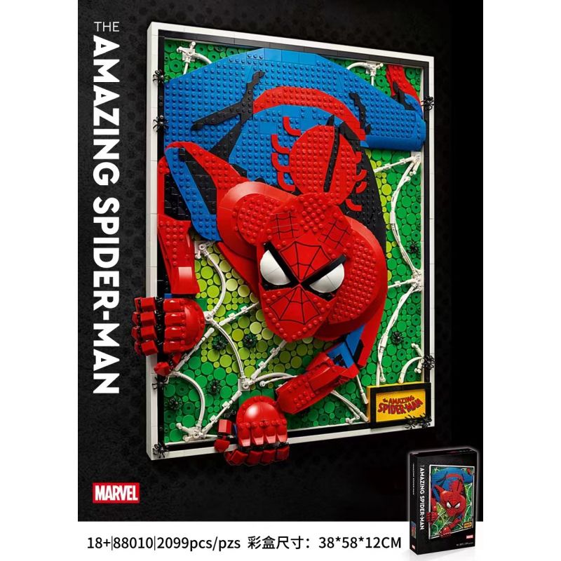 NOT Lego THE AMAZING SPIDER-MAN 31209 88010 xếp lắp ráp ghép mô hình NGƯỜI NHỆN SIÊU ĐẲNG TUYỆT VỜI Art 2099 khối