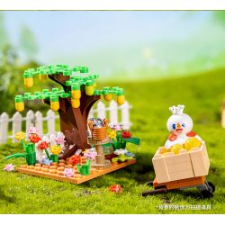 MIXUE ICE CITY A820001 820001 non  THÀNH PHỐ BĂNG MIXUE VƯỜN CHANH VUA TUYẾT bộ đồ chơi xếp lắp ráp ghép mô hình 80 khối