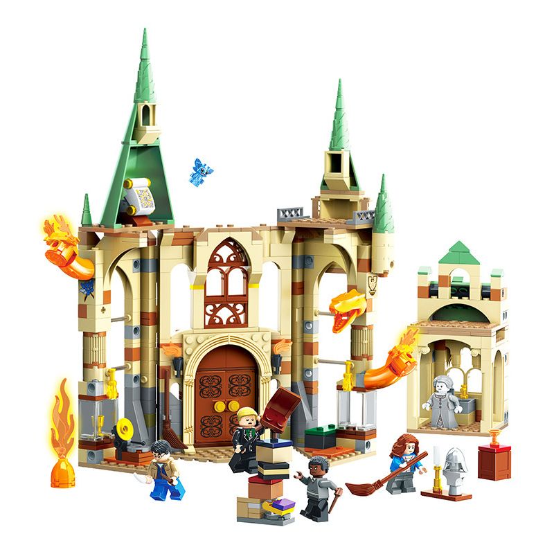 NOT Lego HOGWARTS ROOM OF REQUIREMENT 76413 SX 6114 xếp lắp ráp ghép mô hình HOGWARTS: PHÒNG YÊU CẦU Harry Potter Chú Bé Phù Thủy 587 khối