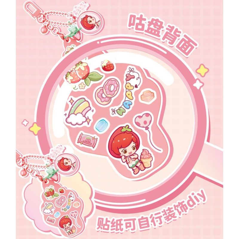 SEMBO 616006 HÀNH TINH KẸO MÓC KHÓA MATCHA KEM GUGUJI bộ đồ chơi xếp lắp ráp ghép mô hình Girl Con Gái