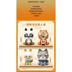 PANTASY 99127 KUNG FU PANDA BÚP BÊ NGỒI XIAO ZHEN bộ đồ chơi xếp lắp ráp ghép mô hình Movie & Game Phim Và Trò Chơi 300 khối