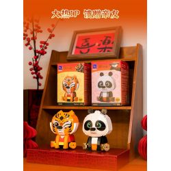 PANTASY 99127 KUNG FU PANDA BÚP BÊ NGỒI XIAO ZHEN bộ đồ chơi xếp lắp ráp ghép mô hình Movie & Game Phim Và Trò Chơi 300 khối