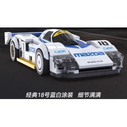 CADA DOUBLEE C55029 55029 XE ĐUA SỨC BỀN MAZDA 787B tỷ lệ 1:24 bộ đồ chơi xếp lắp ráp ghép mô hình Speed Champions Racing Cars Đua Xe Công Thức 242 khối