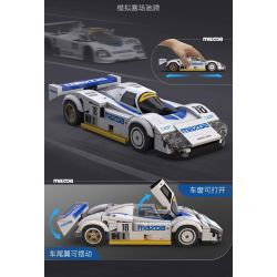 CADA DOUBLEE C55029 55029 XE ĐUA SỨC BỀN MAZDA 787B tỷ lệ 1:24 bộ đồ chơi xếp lắp ráp ghép mô hình Speed Champions Racing Cars Đua Xe Công Thức 242 khối