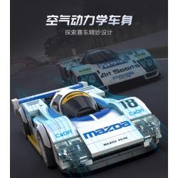 CADA DOUBLEE C55029 55029 XE ĐUA SỨC BỀN MAZDA 787B tỷ lệ 1:24 bộ đồ chơi xếp lắp ráp ghép mô hình Speed Champions Racing Cars Đua Xe Công Thức 242 khối