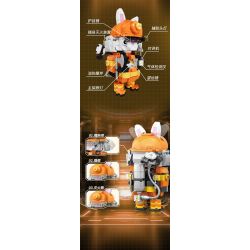 CAYI 2233A LÍNH CỨU HỎA THỎ bộ đồ chơi xếp lắp ráp ghép mô hình 253 khối