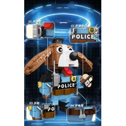 CAYI 2233A LÍNH CỨU HỎA THỎ bộ đồ chơi xếp lắp ráp ghép mô hình 253 khối