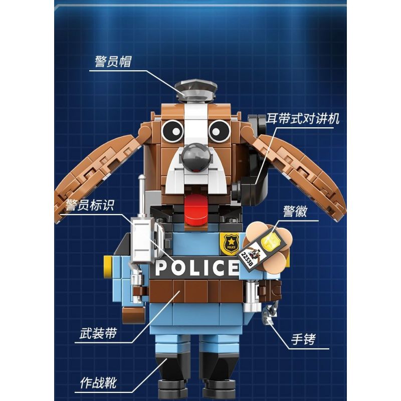 CAYI 2233A LÍNH CỨU HỎA THỎ bộ đồ chơi xếp lắp ráp ghép mô hình 253 khối